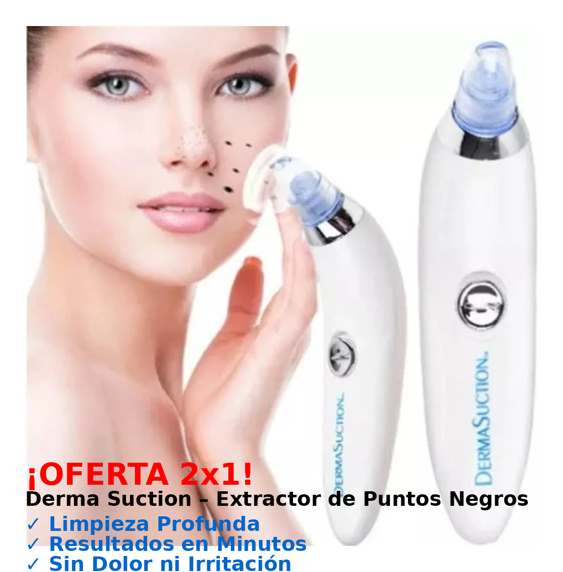 2x1 en DermaBlue: Tu Aspiradora Antipuntos Negros
